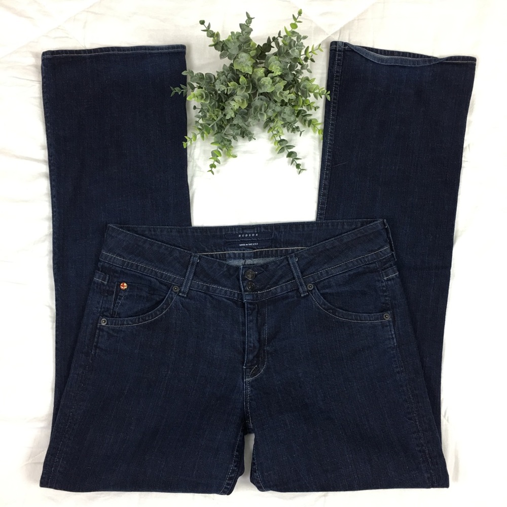 Hudson USA Bootcut Mid-rise Darkwash Denim Plus 32